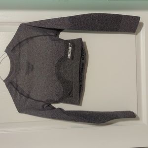 Gymshark Ombre Seamless Long Sleeve Crop Top
